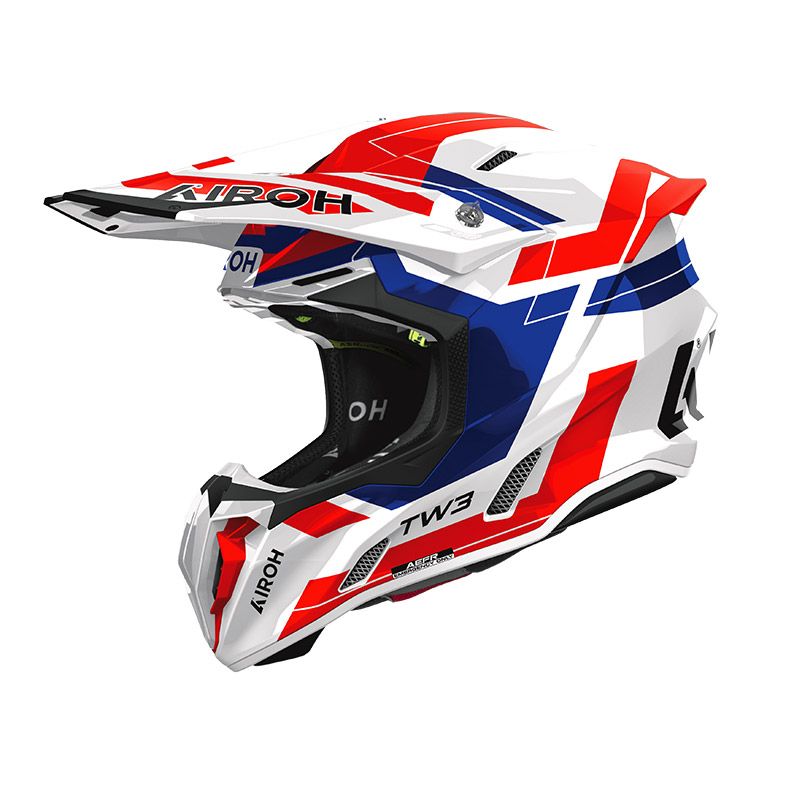Casco Cross AIROH TWIST 3 DYNASTY - (Blue/Red Gloss)