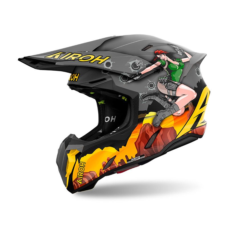 Casco Cross AIROH TWIST 3 ADVENTURE - (Gloss)