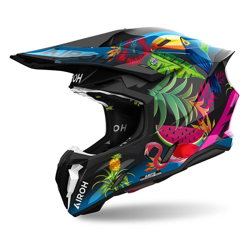 Casco Cross AIROH TWIST 3 AMAZONIA - (Gloss)