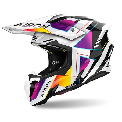 Casco Cross AIROH TWIST 3 RAINBOW - (Gloss)