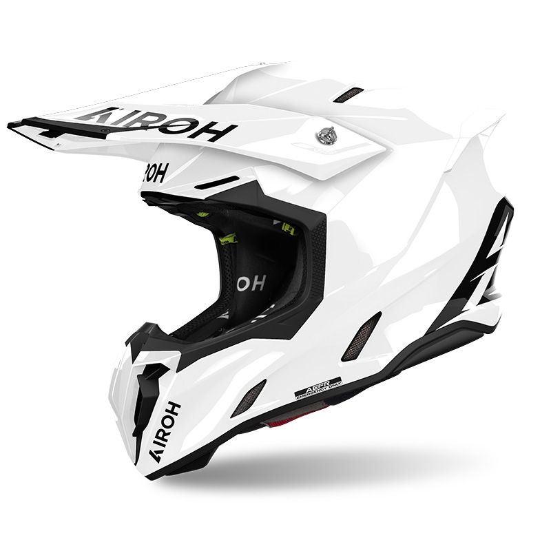 Casco Cross AIROH TWIST 3 COLOR - (White Gloss)