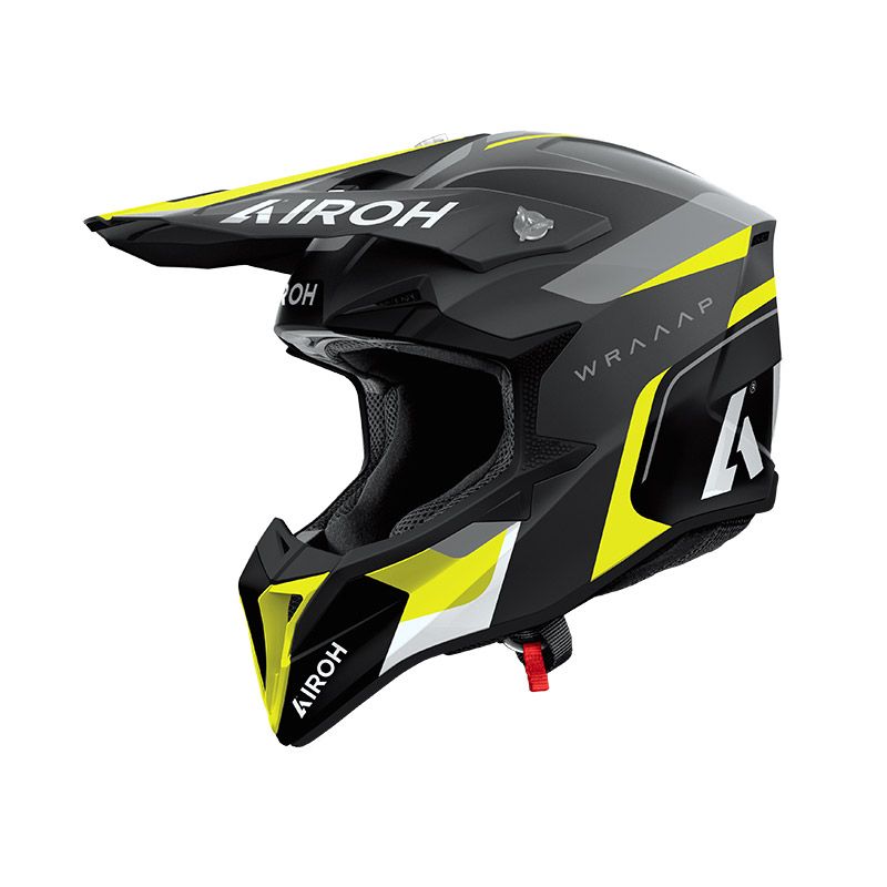 Casco Cross AIROH WRAAAP CONQUER - (Yellow Matt)