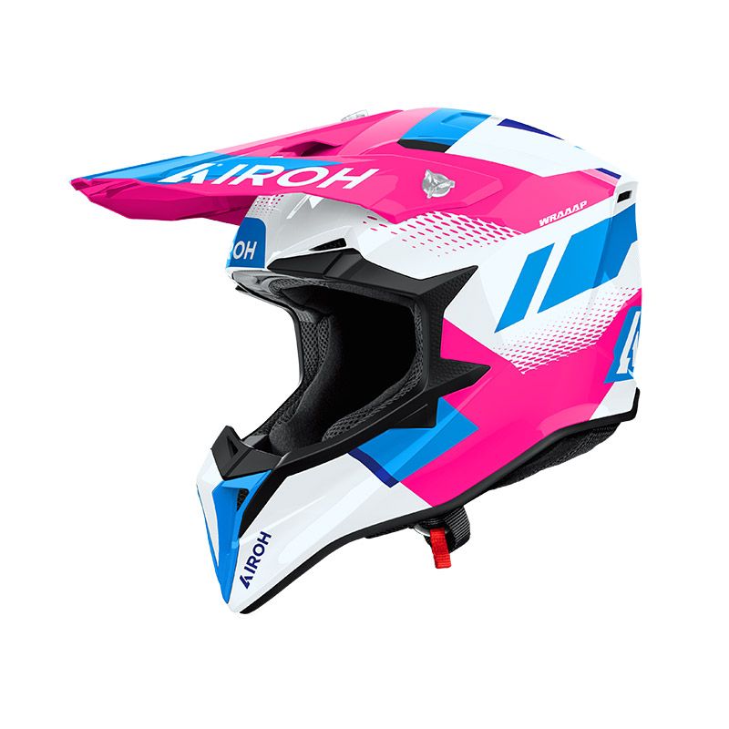 Casco Cross AIROH WRAAAP VISION - (Pink Gloss)