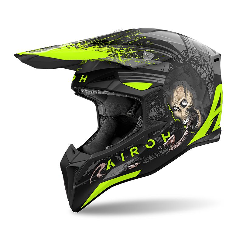 Casco Cross AIROH WRAAAP DARKNESS - (Matt)