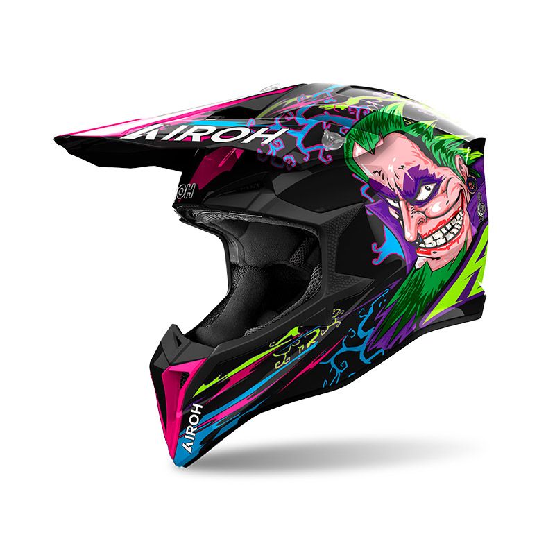 Casco Cross AIROH WRAAAP MUSIC - (Gloss)