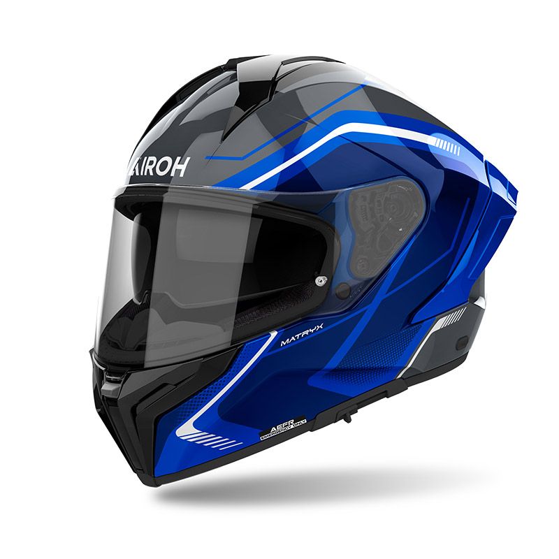 Casco Integrale AIROH MATRYX WIDE - (Blue Gloss) Casco Integrale AIROH MATRYX WIDE - (Blue Gloss)