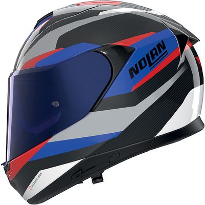 Casco Integrale NOLAN X-904 ULTRA CARBON CALIBRO - (Carbonio/Antracite/Blu/Rosso) Casco Integrale NOLAN X-904 ULTRA CARBON CALIBRO - (Carbonio/Antracite/Blu/Rosso)
