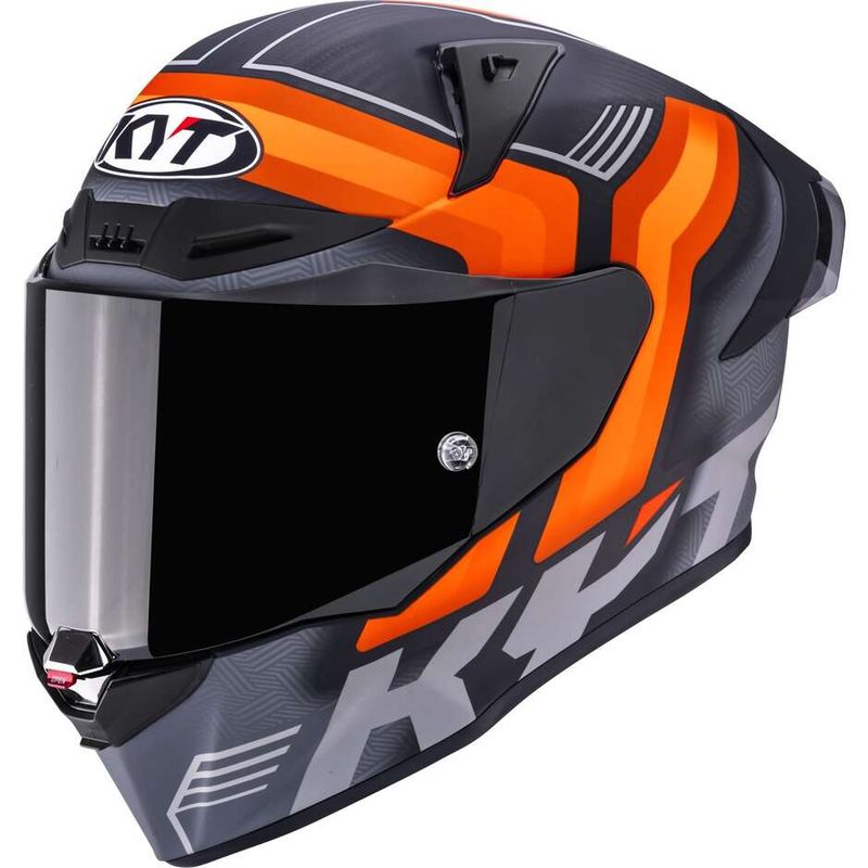 Casco Integrale KYT R1R CARBON ACCELERATOR - (Matt Orange) Casco Integrale KYT R1R CARBON ACCELERATOR - (Matt Orange)