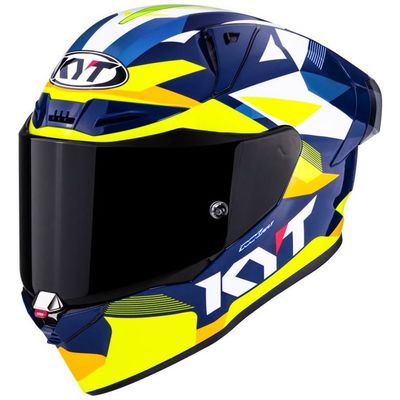 Casco Integrale KYT R1R DIAMOND - (Blue/Yellow) Casco Integrale KYT R1R DIAMOND - (Blue/Yellow)