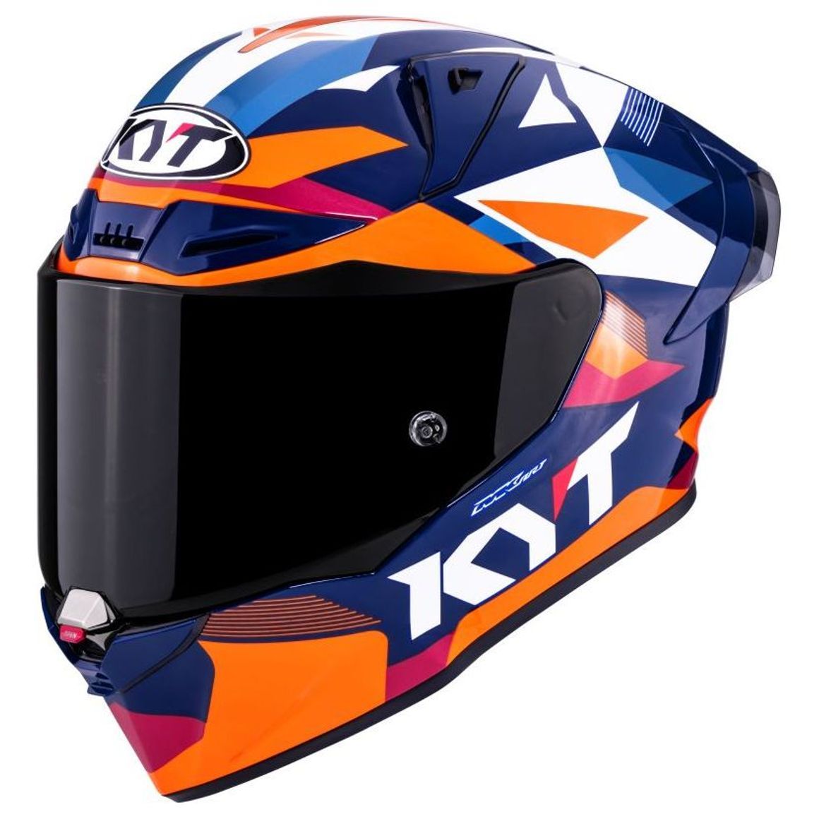Casco Integrale KYT R1R DIAMOND - (Blue/Orange)