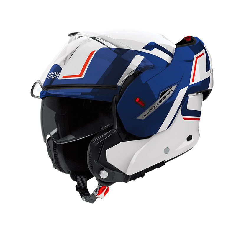 Casco Modulare AIROH MATHISSE 2 GENIUS - (Blue/Red Gloss)