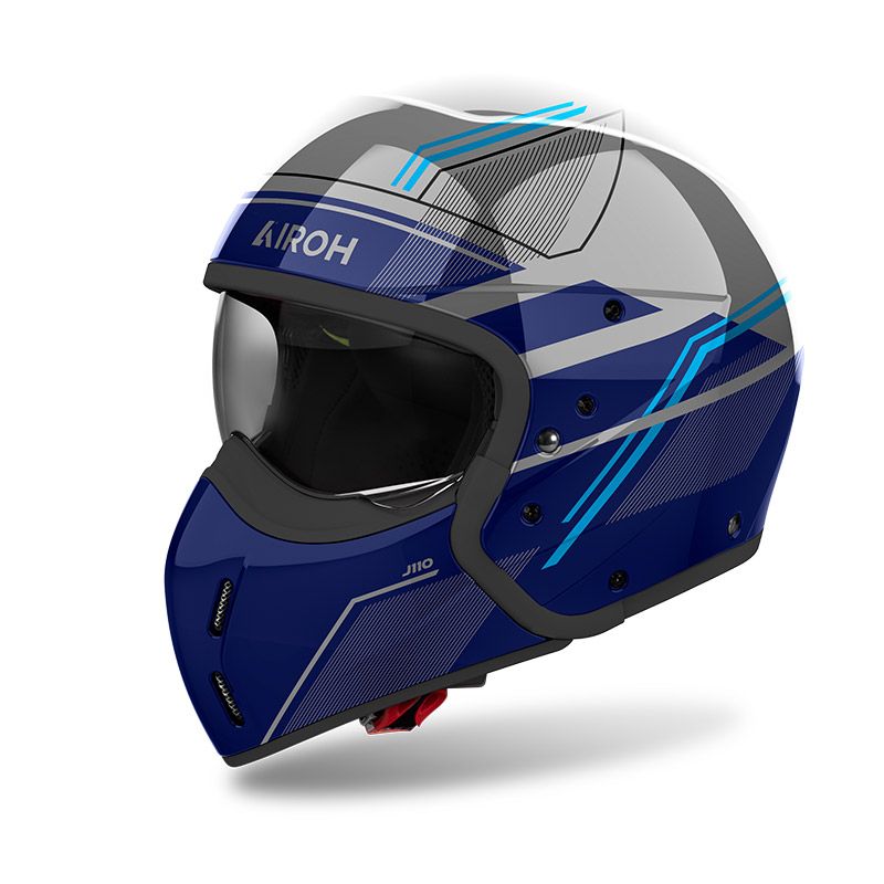 Casco Modulare AIROH J110 SLIM - (Blue Gloss)