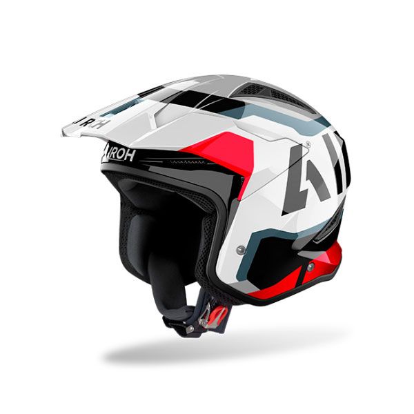 Casco Jet AIROH TRR 2 JUPITER - (Red Gloss)