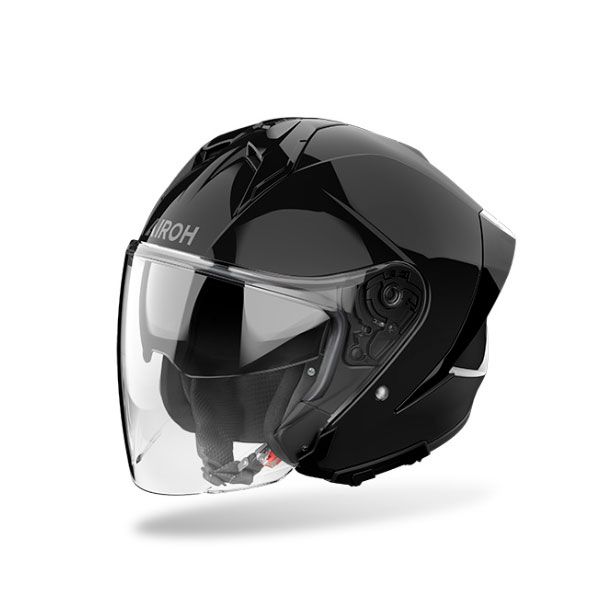 Casco Jet AIROH H21 COLOR - (Black Gloss)
