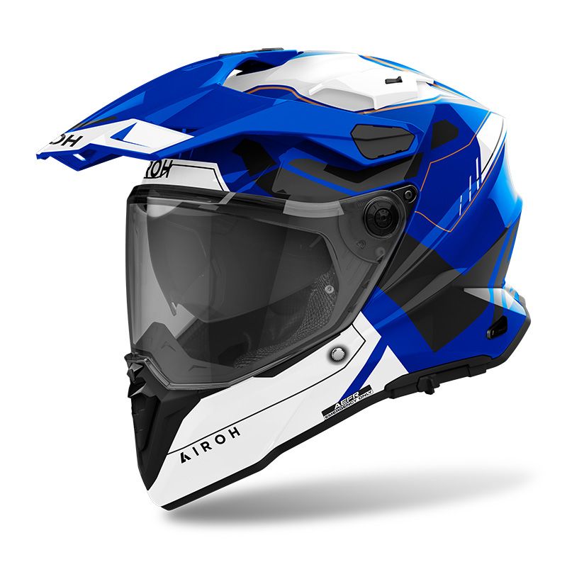 Casco Integrale Enduro AIROH COMMANDER 2 REVEAL - (Blue Gloss)