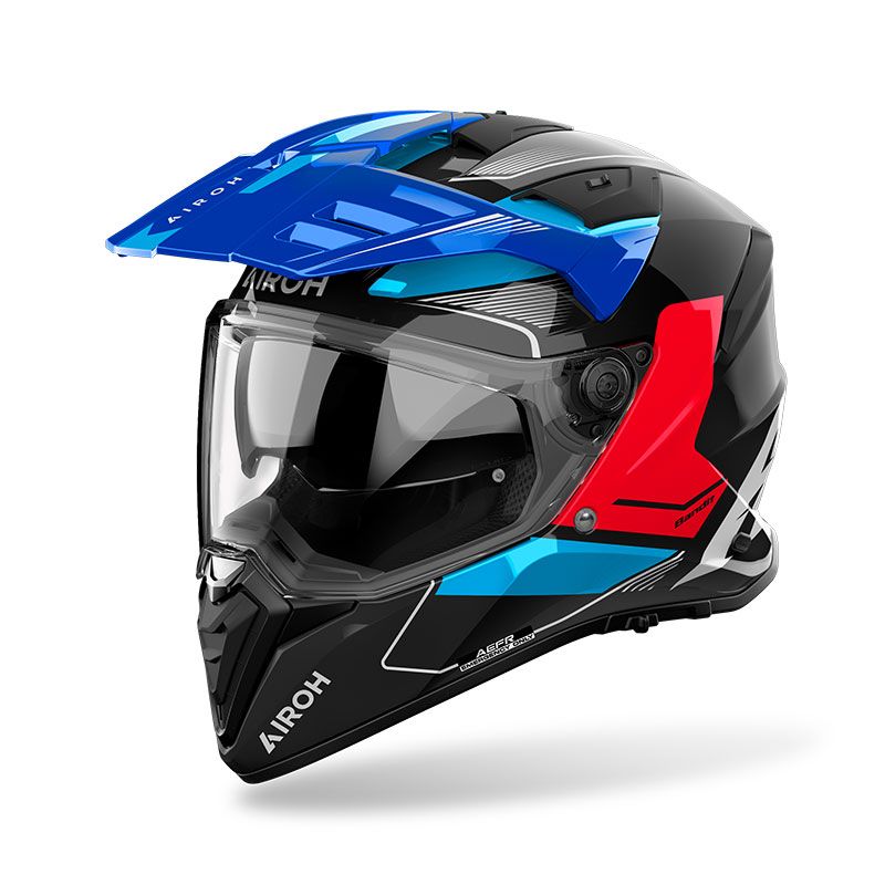 Casco Integrale Enduro AIROH BANDIT TUNE - (Blue/Red Gloss)
