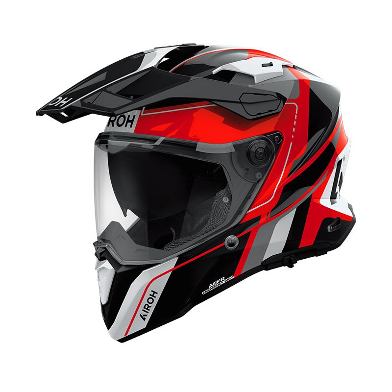 Casco Integrale Enduro AIROH COMMANDER 2 SKIP - (Red Gloss)