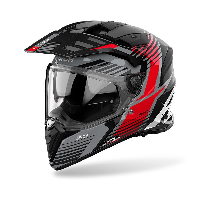 Casco Integrale Enduro AIROH BANDIT SPICY - (Red Gloss)