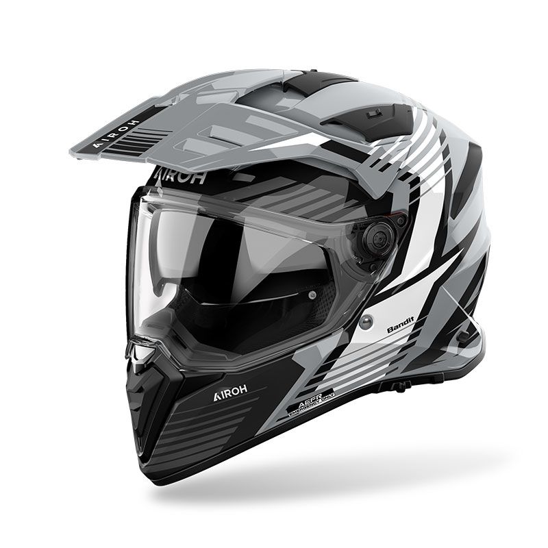Casco Integrale Enduro AIROH BANDIT SPICY - (Grey Gloss)