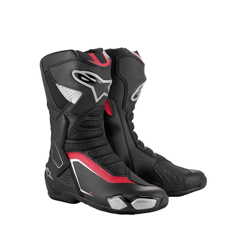 Stivali Moto ALPINESTARS SMX-6 V3 - (Silver/Black/Red) Stivali Moto ALPINESTARS SMX-6 V3 - (Silver/Black/Red)