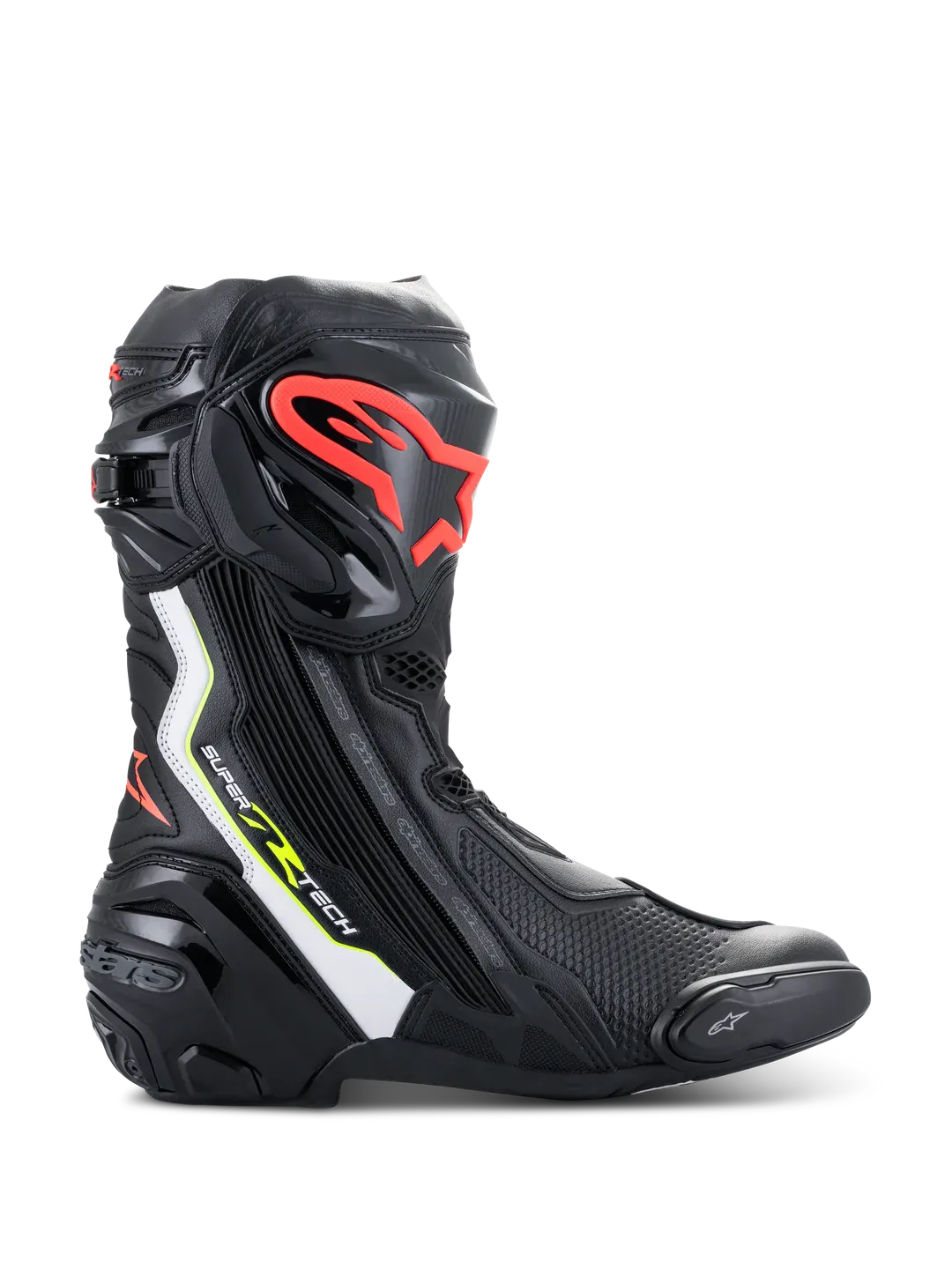 Stivali Moto ALPINESTARS SUPERTECH R - (Black/Red Fluo/Yellow Fluo)