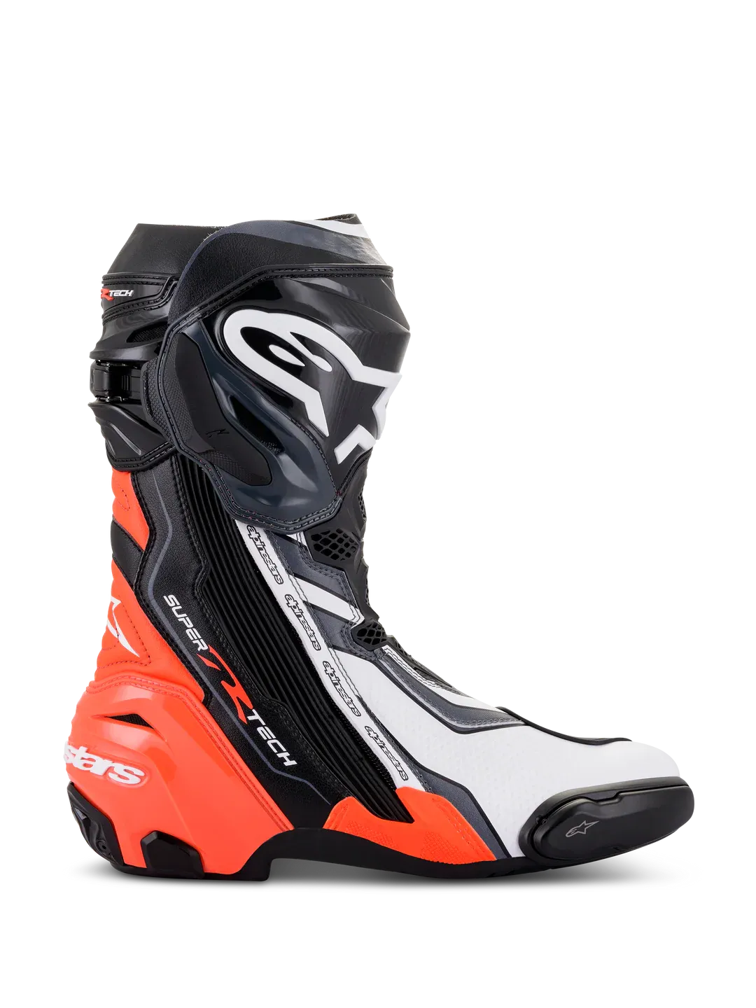 Stivali Moto ALPINESTARS SUPERTECH R - (Black/Red Fluo/White)