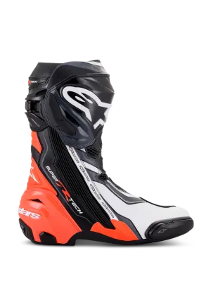 Stivali Moto ALPINESTARS SUPERTECH R - (Black/Red Fluo/White)