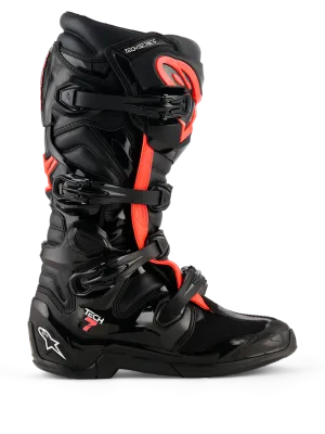 Stivali Cross ALPINESTARS TECH-7 - (Black/Red Fluo)
