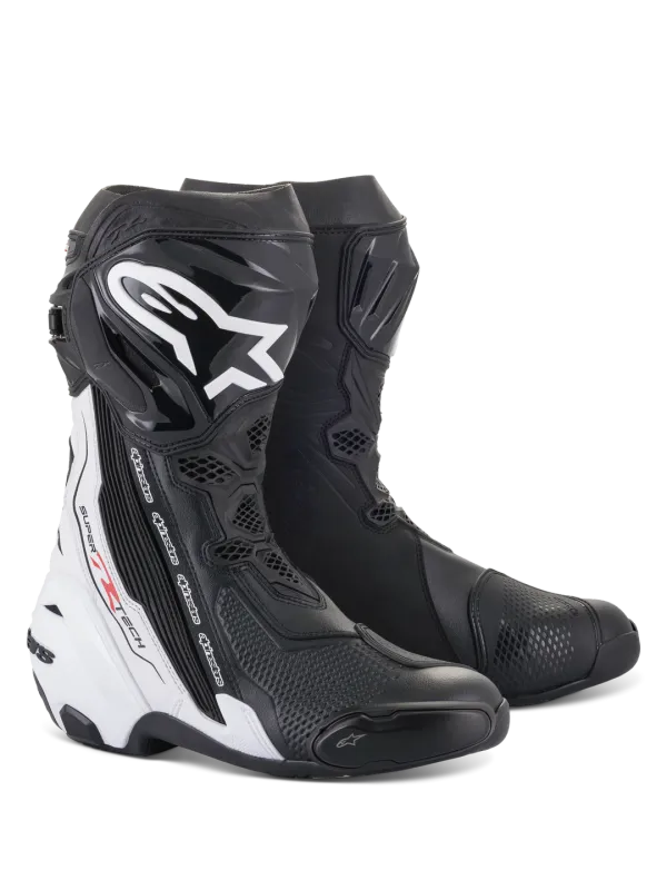 Stivali Moto ALPINESTARS SUPERTECH R - (Black/White) Stivali Moto ALPINESTARS SUPERTECH R - (Black/White)