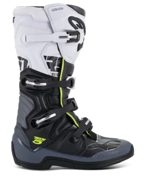 Stivali Cross ALPINESTARS TECH 5 - (Black/Grey/White)