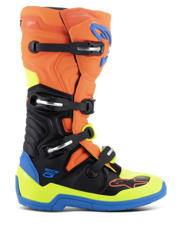 Stivali Cross ALPINESTARS TECH 5 - (Orange/Blue/Yellow)
