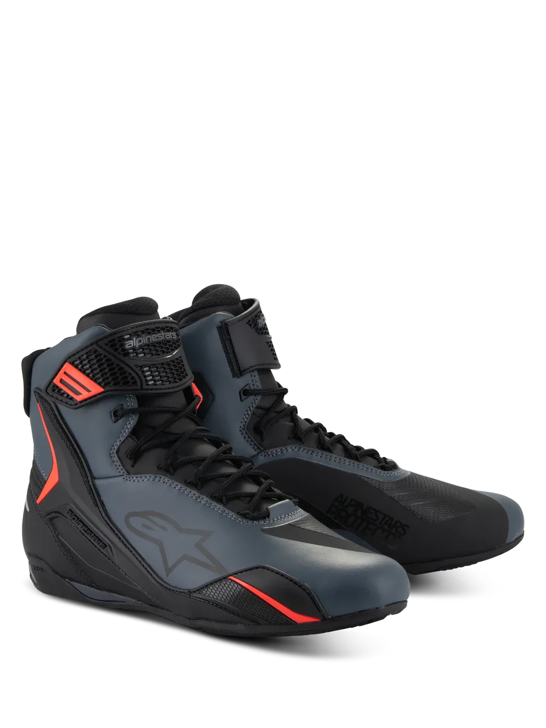 Scarpe Moto ALPINESTARS FASTER-4 - (Black/Gray/Red Fluo)