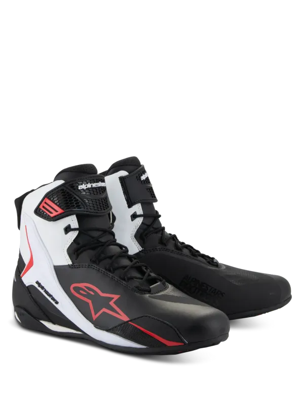Scarpe Moto ALPINESTARS FASTER-4 - (Black/White/Red)