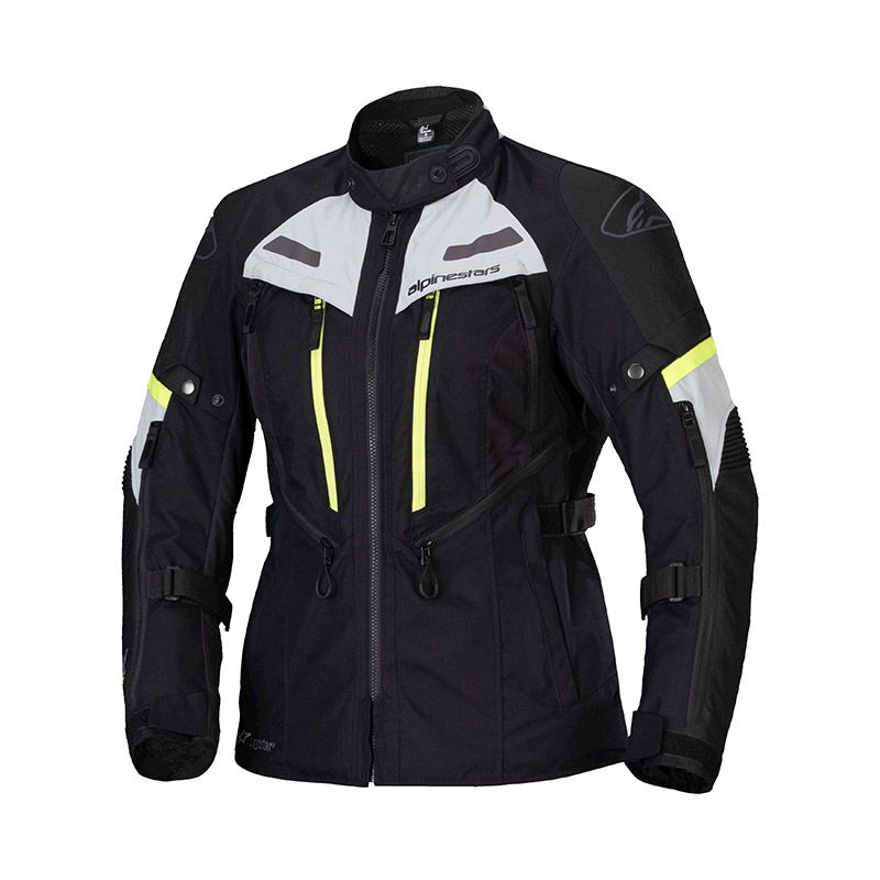 Giacca Donna ALPINESTARS STELLA BOGOTA PRO DRYSTAR - (Black/Ice Gray/Yellow Fluo)