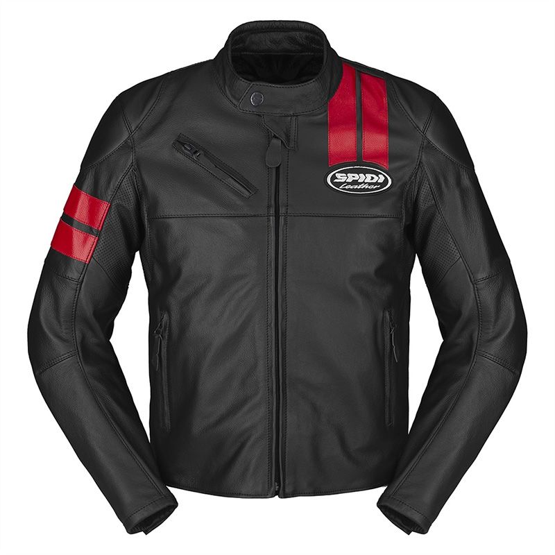Giacca Pelle SPIDI ROAR - (Black/Red) Giacca Pelle SPIDI ROAR - (Black/Red)