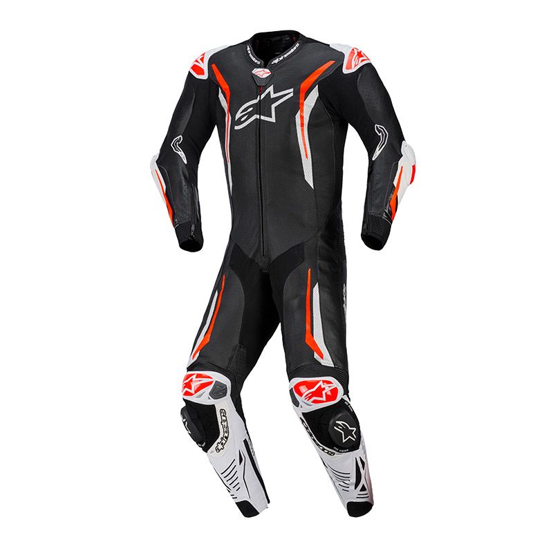 Tuta Pelle Intera ALPINESTARS GP TECH V5 - (Black/White/Red Fluo) Tuta Pelle Intera ALPINESTARS GP TECH V5 - (Black/White/Red Fluo)