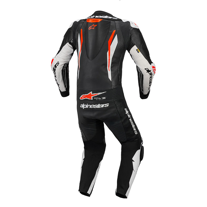 Tuta Pelle Intera ALPINESTARS GP TECH V5 - (Black/White/Red Fluo)