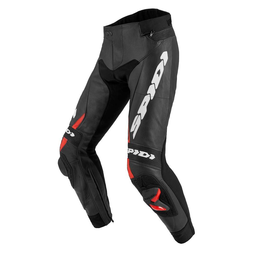 Pantaloni Pelle SPIDI RR PRO 2 - (Black/White/Red)