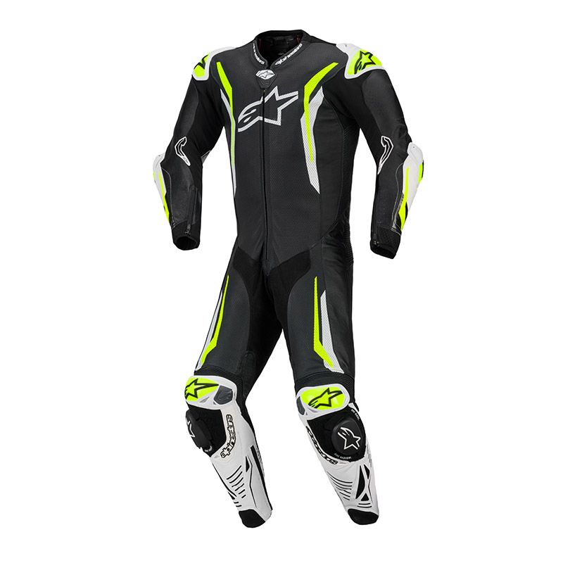 Tuta Pelle Intera ALPINESTARS GP TECH V5 - (Black/White/Yellow) Tuta Pelle Intera ALPINESTARS GP TECH V5 - (Black/White/Yellow)