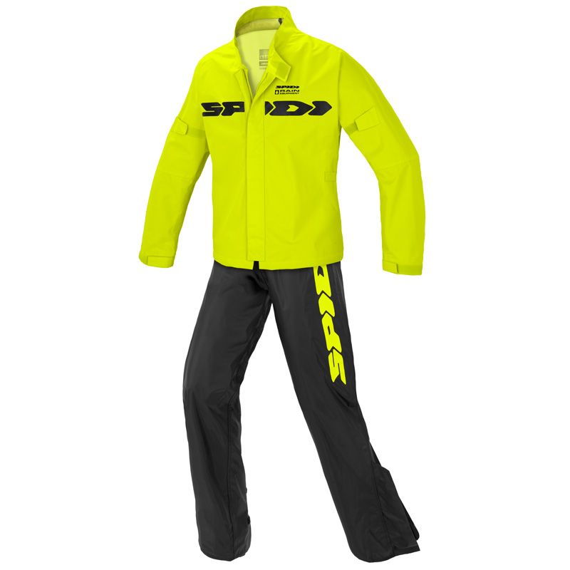Tuta Antipioggia Divisibile SPIDI SPORT RAIN KIT - (Yellow Fluo/Black)