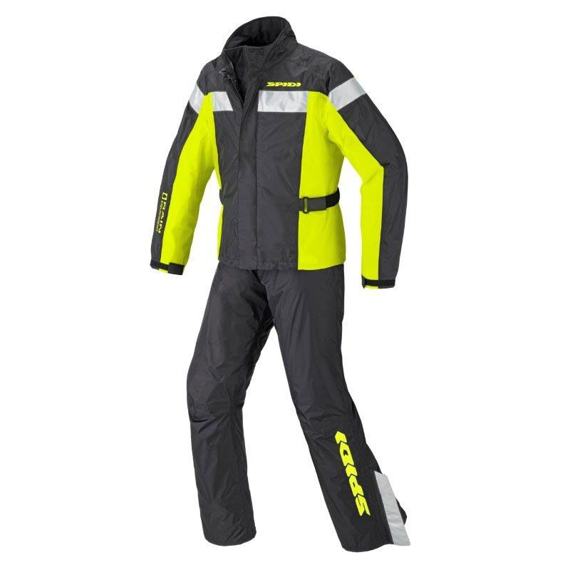 Tuta Antipioggia Divisibile SPIDI TOURING RAIN KIT - (Black/Yellow Fluo)