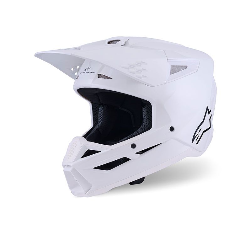 Casco Cross ALPINESTARS S-M3 SOLID ECE2206 - (White Glossy)