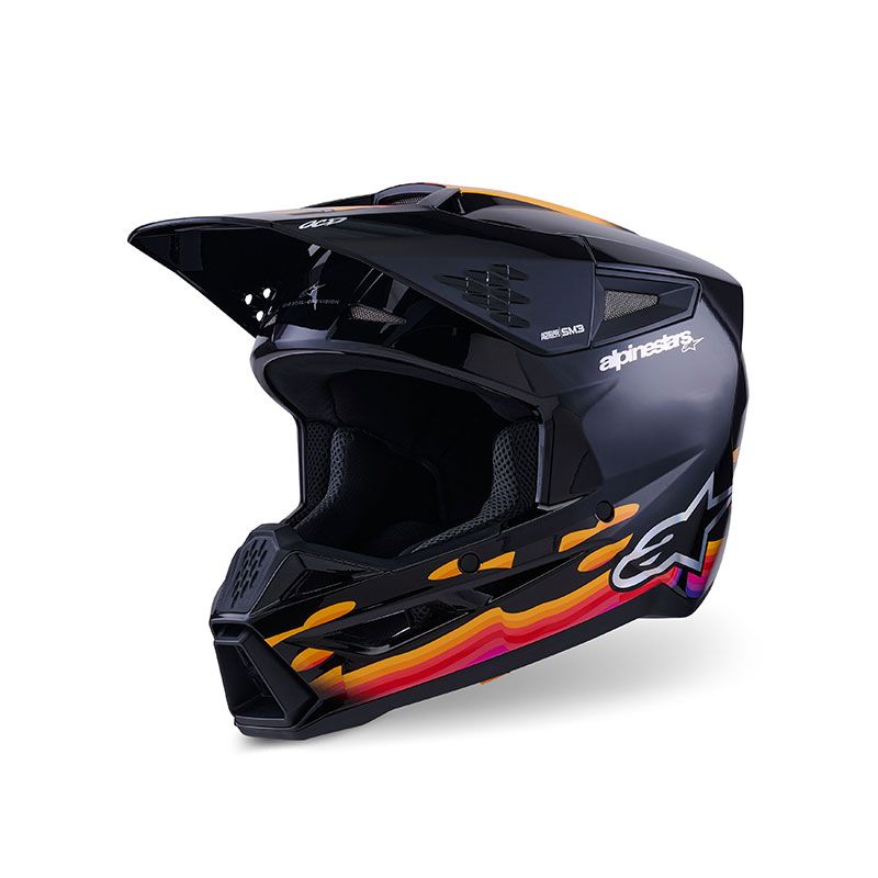 Casco Cross ALPINESTARS S-M3 FORCE ECE2206 - (Black Glossy)