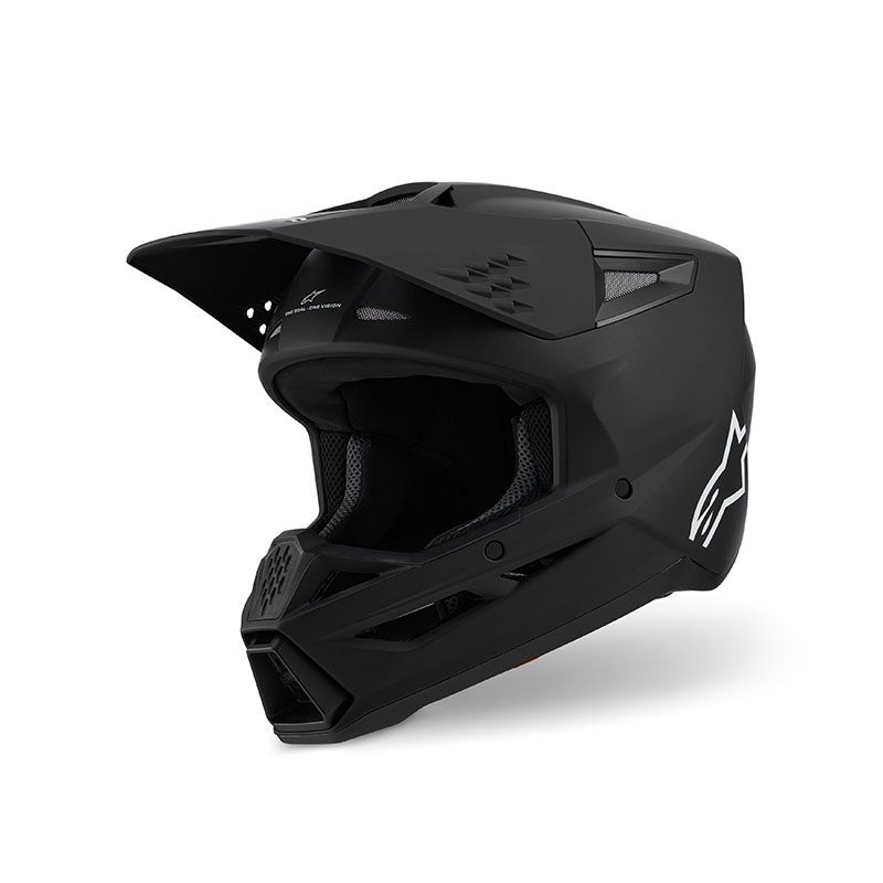 Casco Cross ALPINESTARS S-M3 SOLID ECE2206 - (Black Matt)