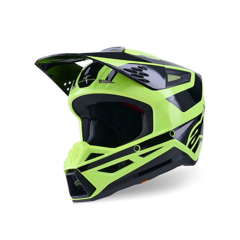 Casco Cross ALPINESTARS S-M3 HEAT ECE2206 - (Yellow Fluo/Black Glossy) Casco Cross ALPINESTARS S-M3 HEAT ECE2206 - (Yellow Fluo/Black Glossy)