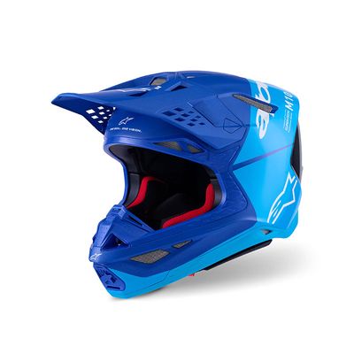 Casco Cross ALPINESTARS SUPERTECH S-M10 FLOOD ECE2206 - (Blue/Carbon)