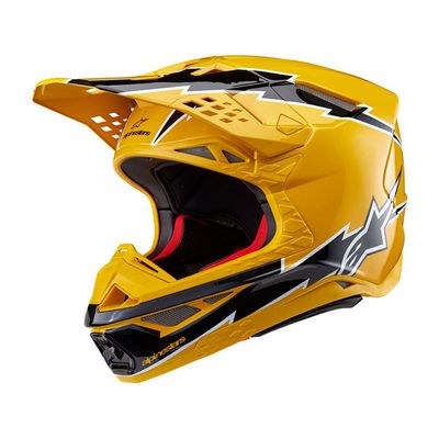Casco Cross ALPINESTARS SUPERTECH S-M10 AMPRESS ECE2206 - (Black/Yellow Glossy)