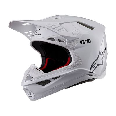 Casco Cross ALPINESTARS SUPERTECH S-M10 SOLID ECE2206 - (White)