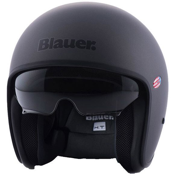 Casco Jet BLAUER PILOT 1.1 06 MONOCHROME - (Matt Titanium)