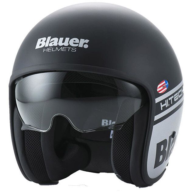 Casco Jet BLAUER PILOT 1.1 06 HT - (Matt Black)